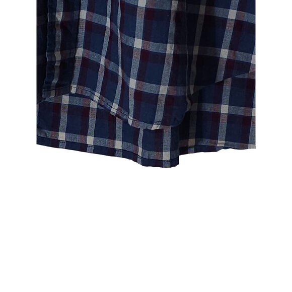 J.Crew Men's Blue & Red Plaid Button-Down Long Sleeve Shirt - Picture 11 of 12